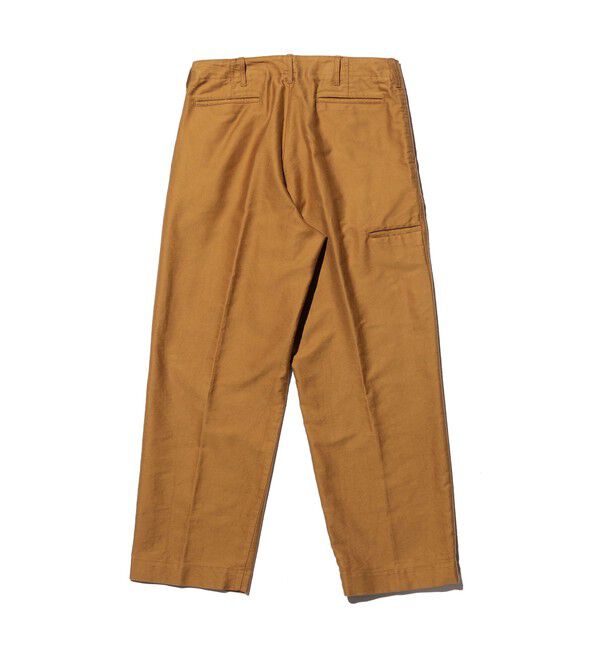 BEAMS PLUS「WORK Trousers Cotton Silk Back Sateen」|チノ|