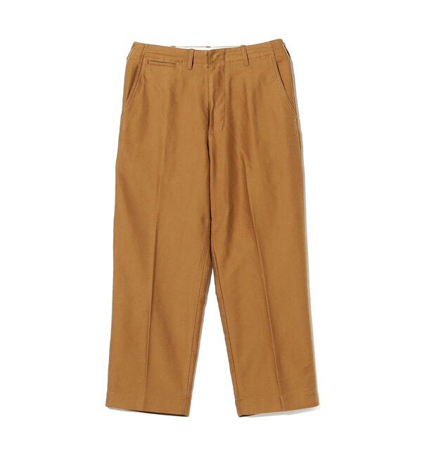 BEAMS PLUS「WORK Trousers Cotton Silk Back Sateen」|チノ|