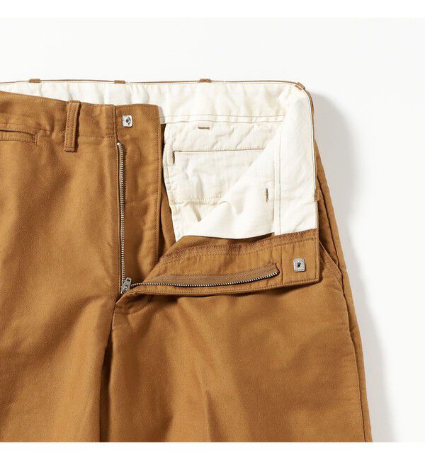 BEAMS PLUS「WORK Trousers Cotton Silk Back Sateen」|チノ|