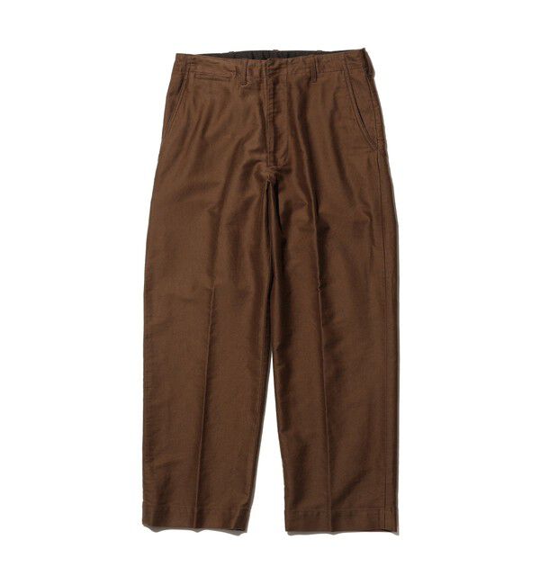 BEAMS PLUS「WORK Trousers Cotton Silk Back Sateen」|チノ|