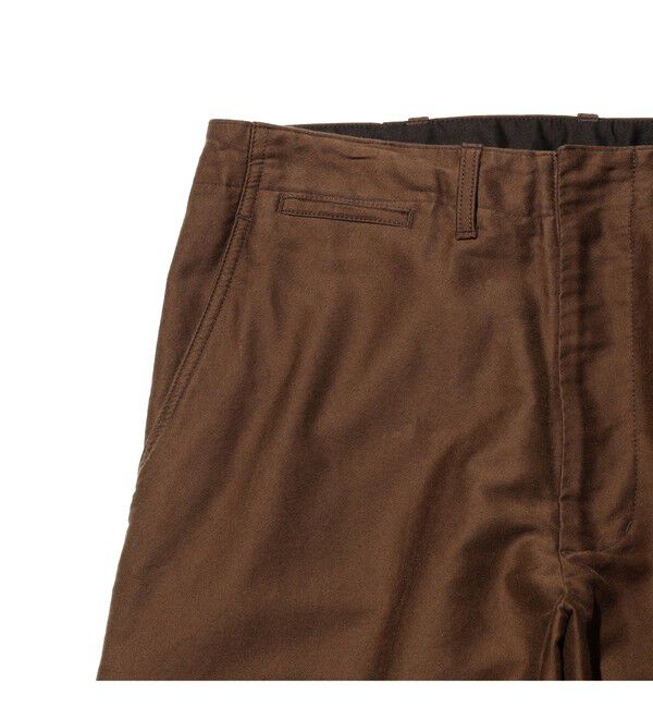 BEAMS PLUS「WORK Trousers Cotton Silk Back Sateen」|チノ|