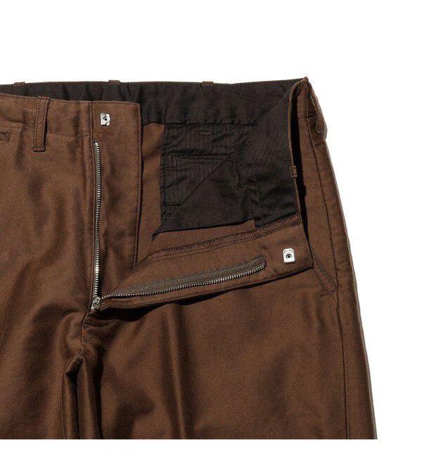 BEAMS PLUS「WORK Trousers Cotton Silk Back Sateen」|チノ|