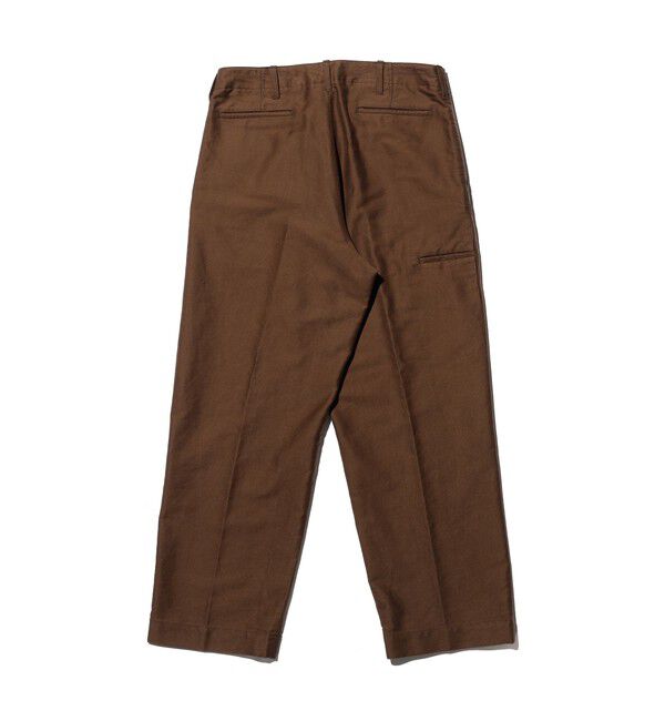 BEAMS PLUS「WORK Trousers Cotton Silk Back Sateen」|チノ|