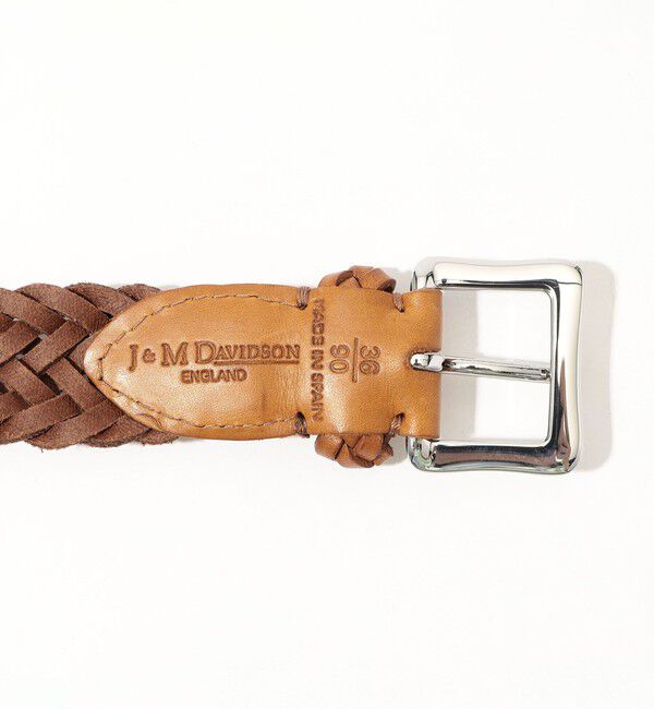 TOMORROWLAND GOODS「J&M DAVIDSON ENVELOPE BUCKLE TIP END 25MM LEATHER レザーメッシュベルト」|ベルト|