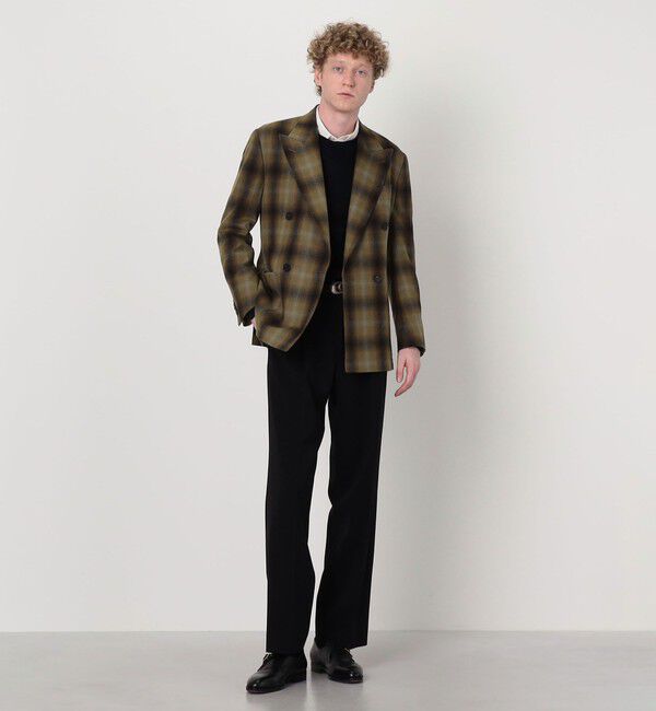 TOMORROWLAND MENS「【別注】PENDLETON ウールオンブレチェック ダブルブレスト4ボタンジャケット 」|テーラードジャケット|