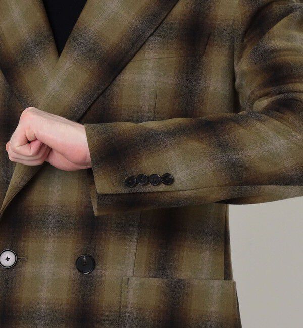 TOMORROWLAND MENS「【別注】PENDLETON ウールオンブレチェック ダブルブレスト4ボタンジャケット 」|テーラードジャケット|