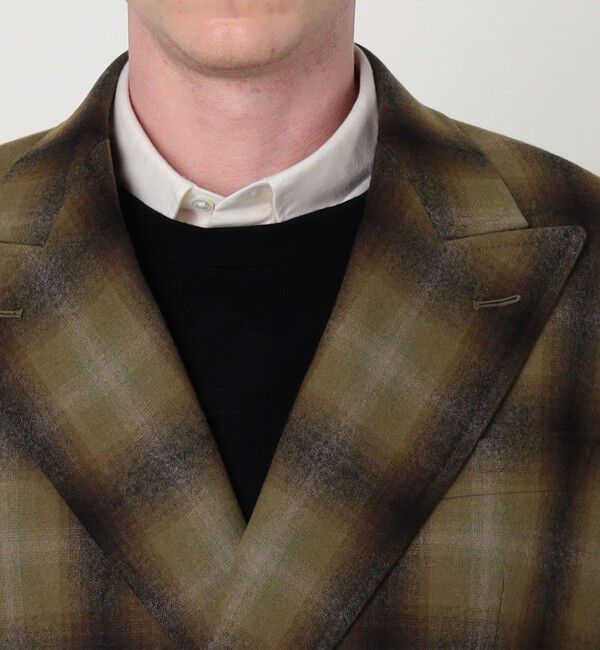 TOMORROWLAND MENS「【別注】PENDLETON ウールオンブレチェック ダブルブレスト4ボタンジャケット 」|テーラードジャケット|