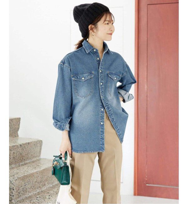 SLOBE IENA「《追加2》LE DENIM BDUシャツ」|シャツ・ブラウス|