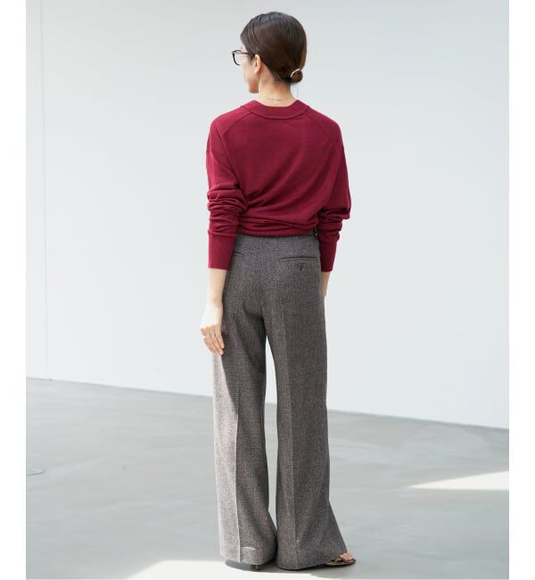 IENA「COUTURE D'ADAM/クチュールドアダム Italian Tweed Wide PT 26AW-078」|スラックス|