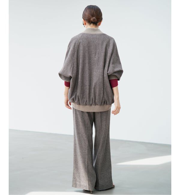 IENA「COUTURE D'ADAM/クチュールドアダム Italian Tweed Wide PT 26AW-078」|スラックス|