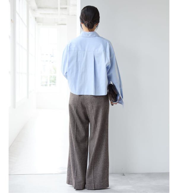 IENA「COUTURE D'ADAM/クチュールドアダム Italian Tweed Wide PT 26AW-078」|スラックス|