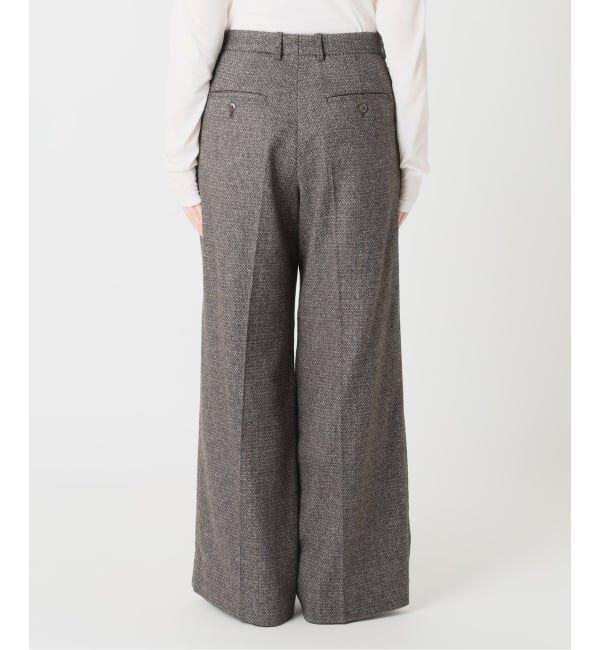 IENA「COUTURE D'ADAM/クチュールドアダム Italian Tweed Wide PT 26AW-078」|スラックス|