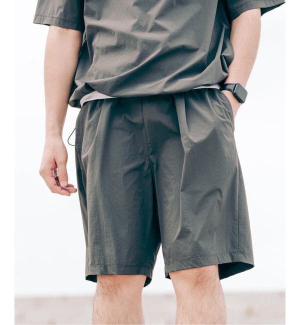 EDIFICE「【EDIFICE ALL-DAY SETUPシリーズ】2点セット プルオーバー Tシャツ&ショーツ」|シャツ・ブラウス|