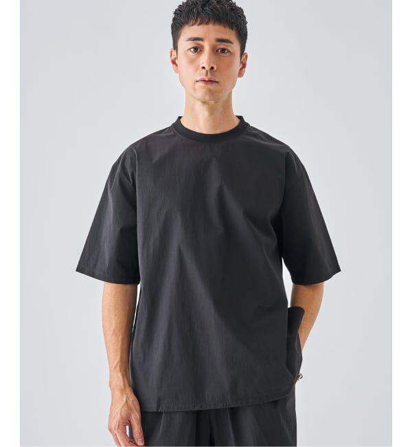 EDIFICE「【EDIFICE ALL-DAY SETUPシリーズ】2点セット プルオーバー Tシャツ&ショーツ」|シャツ・ブラウス|