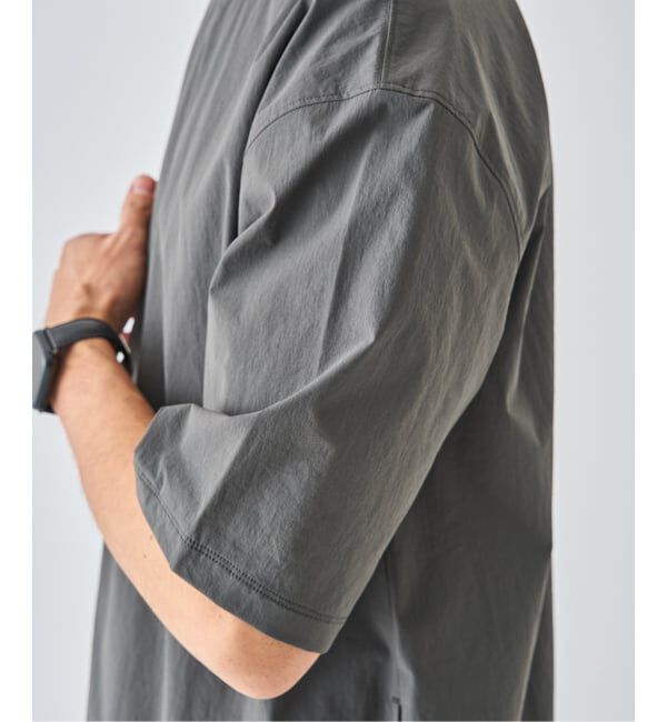 EDIFICE「【EDIFICE ALL-DAY SETUPシリーズ】2点セット プルオーバー Tシャツ&ショーツ」|シャツ・ブラウス|
