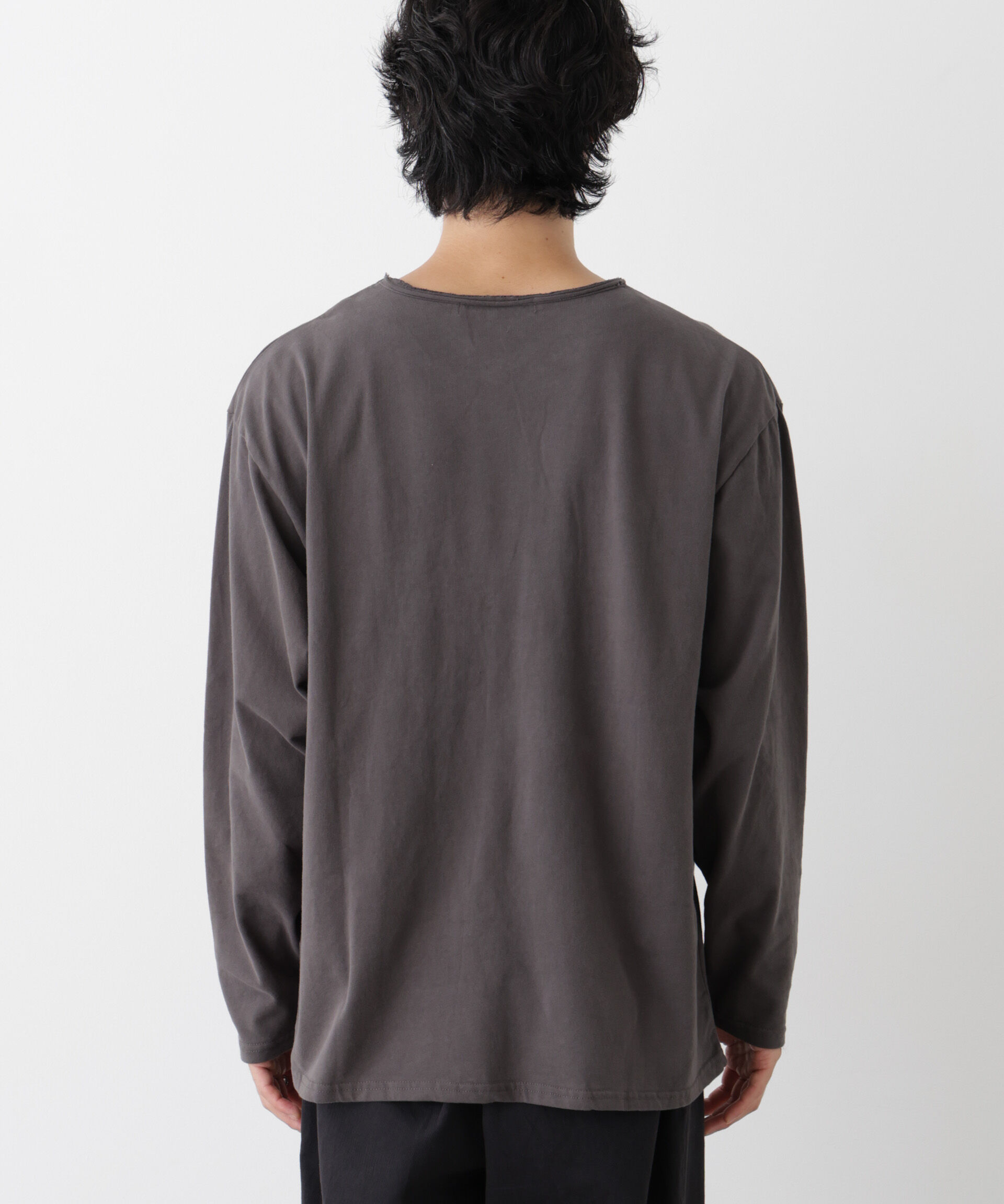 NANO universe「「surplus」デザインヘンリーネックTシャツ 長袖」|Tシャツ・カットソー|