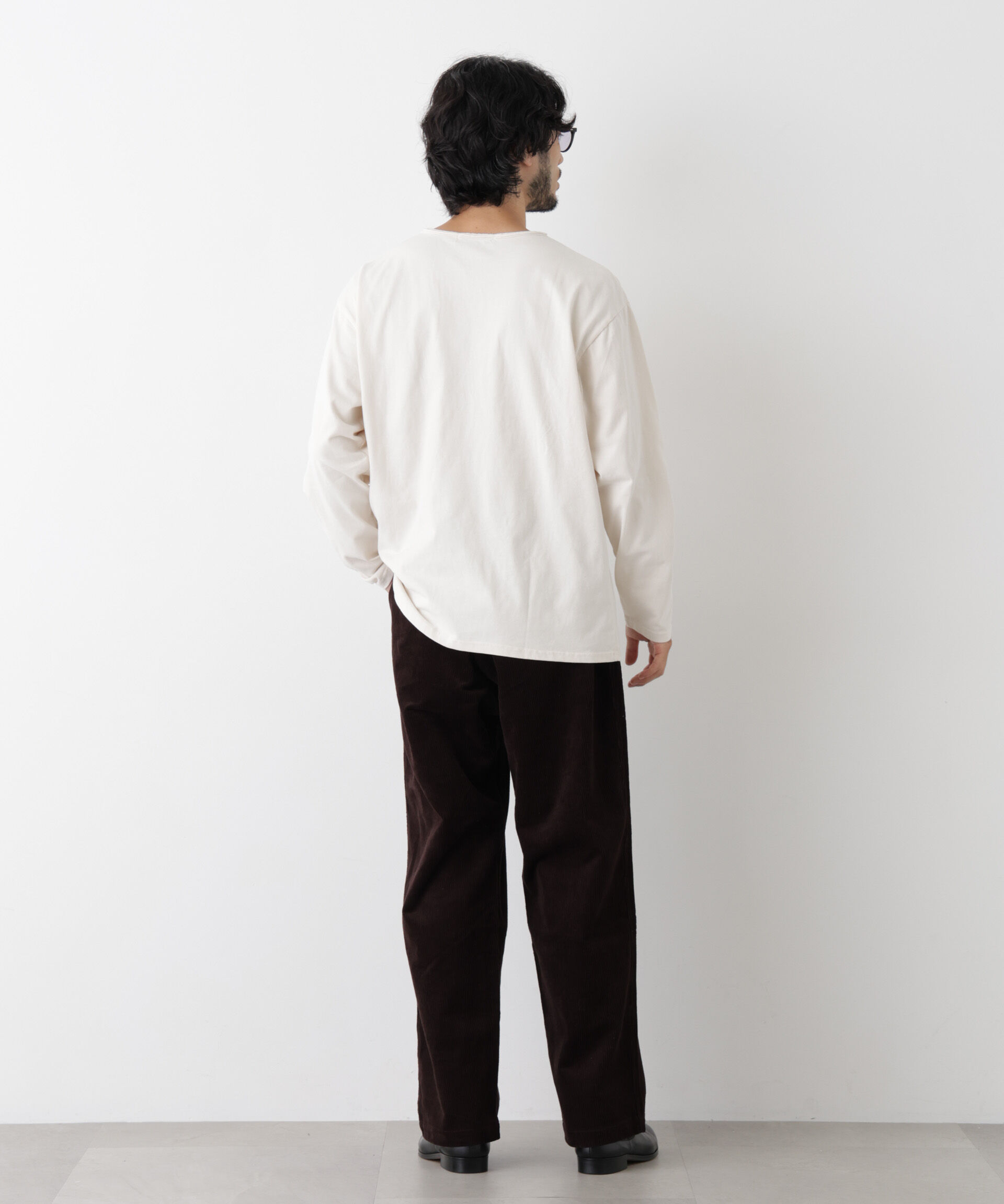 NANO universe「「surplus」デザインヘンリーネックTシャツ 長袖」|Tシャツ・カットソー|