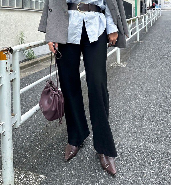 NOLLEY'S sophi「【NOLLEY&rsquo;S mgr.松葉別注・一部WEB限定色】《セットアップ》ツイルバイヤス洗練美脚パンツ」|その他|