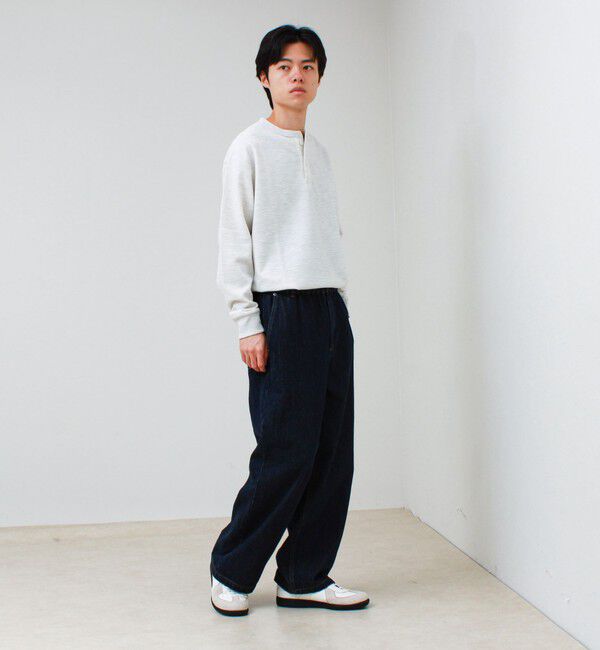 GLOSTER「ワッフルヘンリーネックロンＴ」|Tシャツ・カットソー|