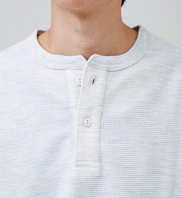 GLOSTER「ワッフルヘンリーネックロンＴ」|Tシャツ・カットソー|