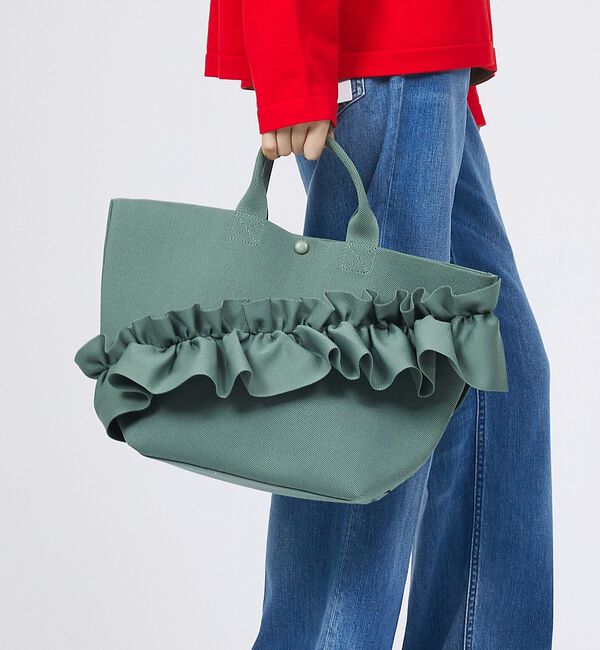 Rouge vif「【ROOTOTE/ルートート】EU.デリ.ルフルラッフル-B/トートバッグ」|トートバッグ|グリーン