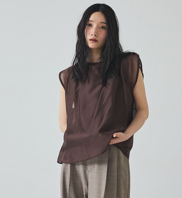 abahouse mavie「【シアー】レイヤードドッキングプルオーバー」|その他|