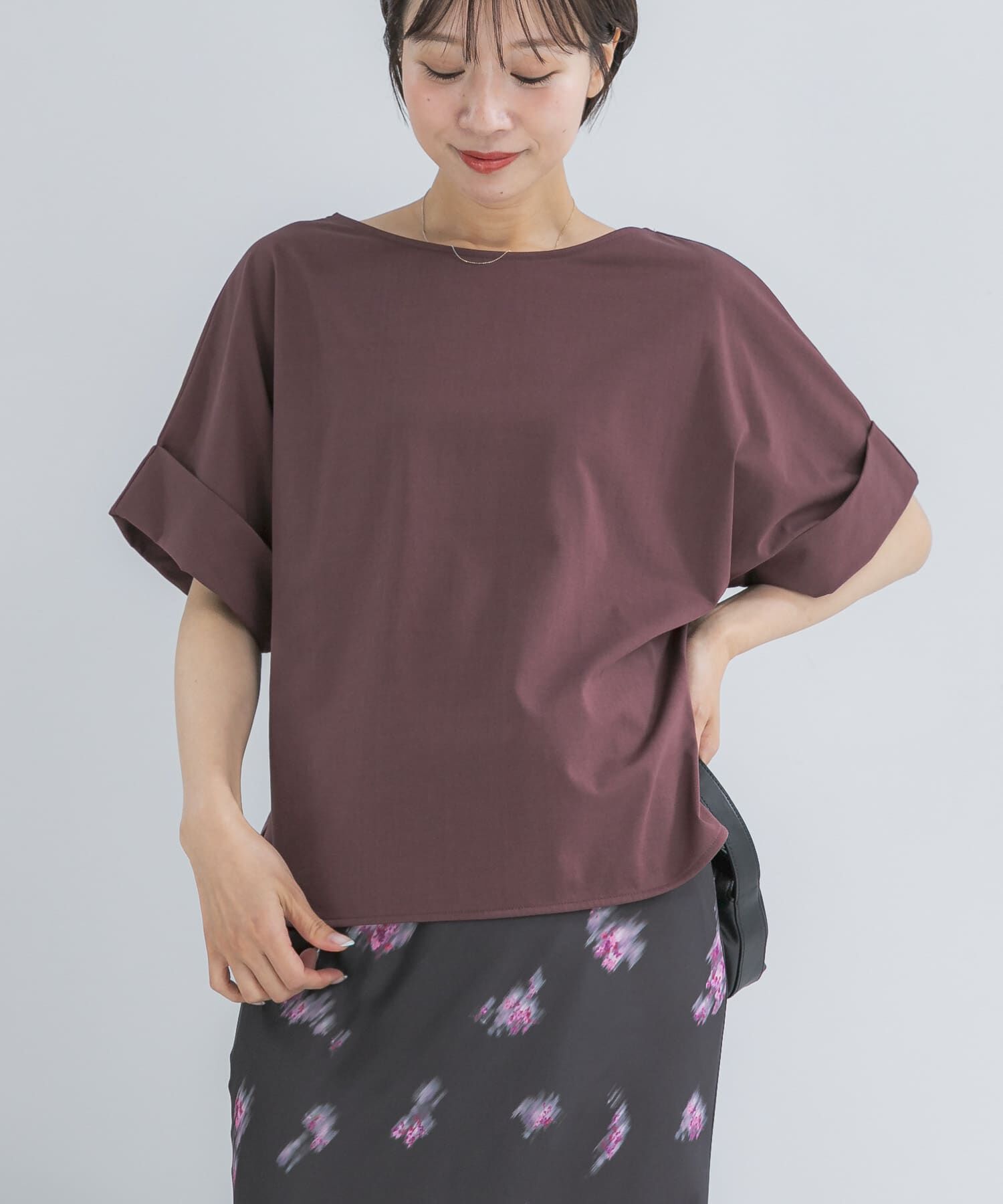 URBAN RESEARCH ROSSO「UVカットデザインスリーブプルオーバー」|Tシャツ・カットソー|