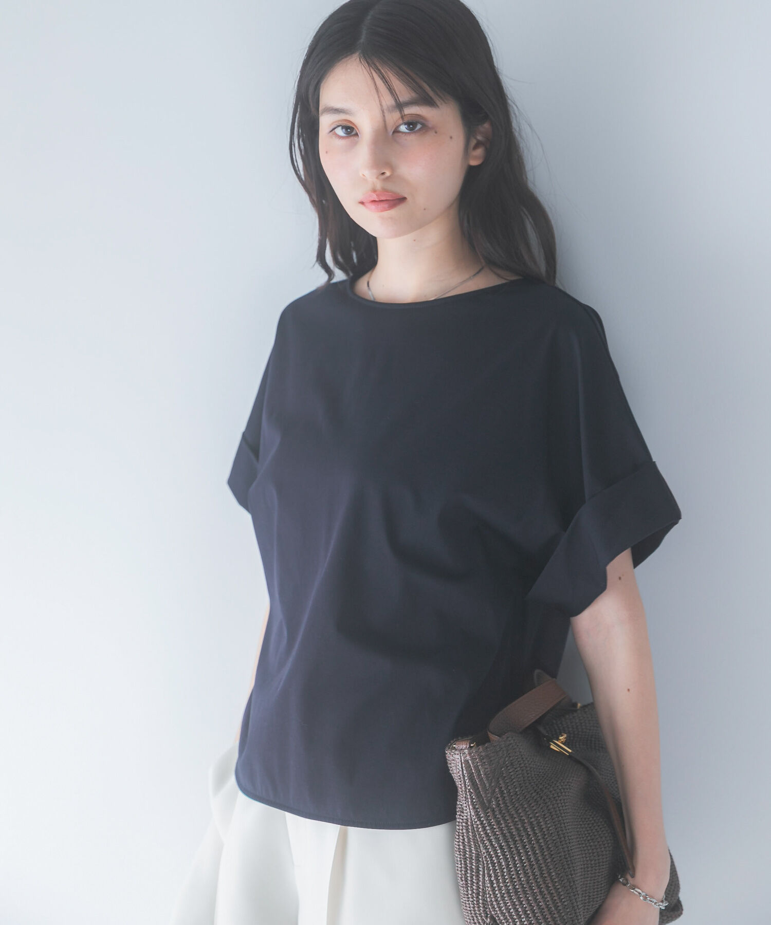 URBAN RESEARCH ROSSO「UVカットデザインスリーブプルオーバー」|Tシャツ・カットソー|