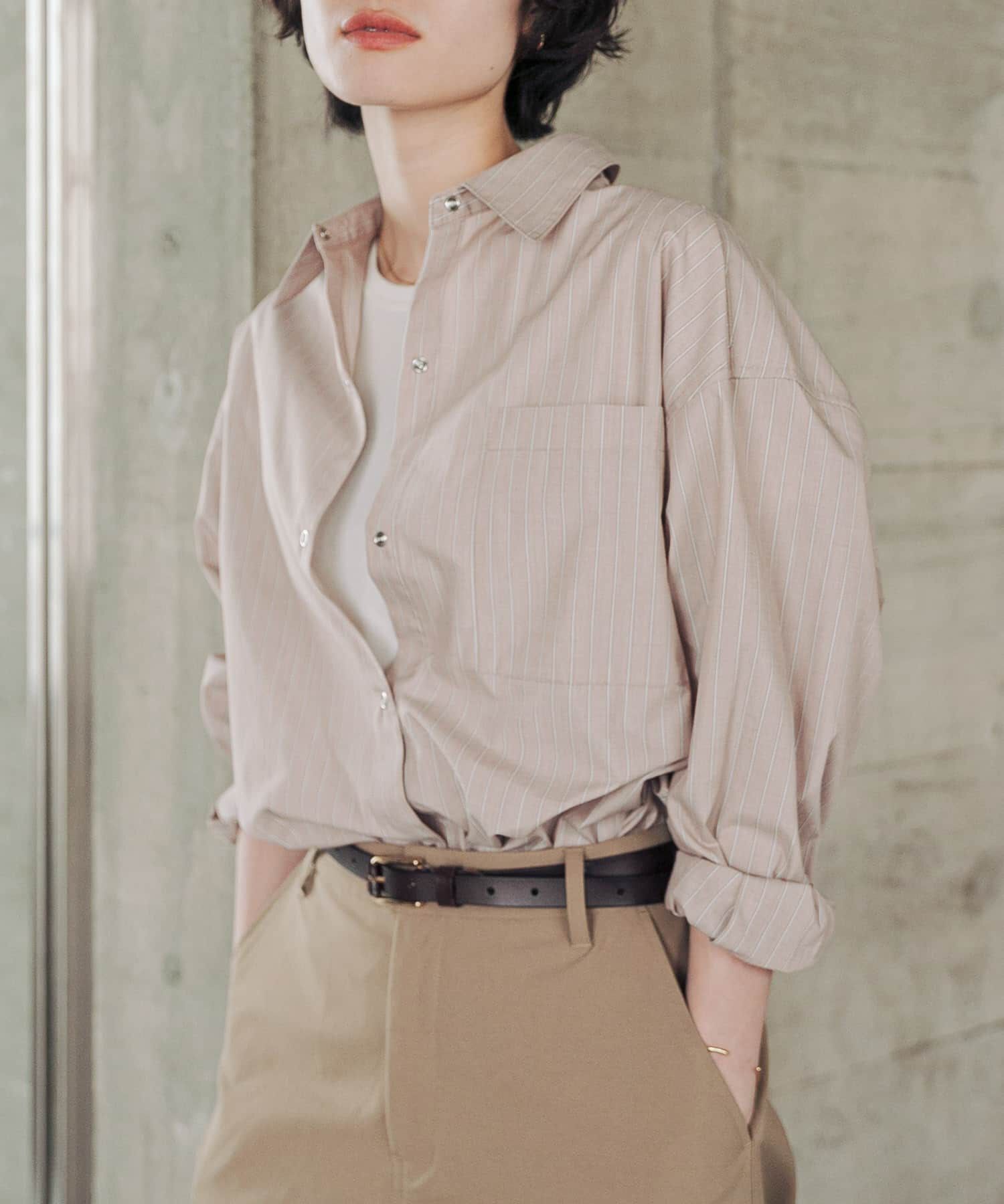 URBAN RESEARCH DOORS「『速乾/イージーケア/UVカット』『UR TECH』Aircareリングドットシャツ 26AW」|シャツ・ブラウス|