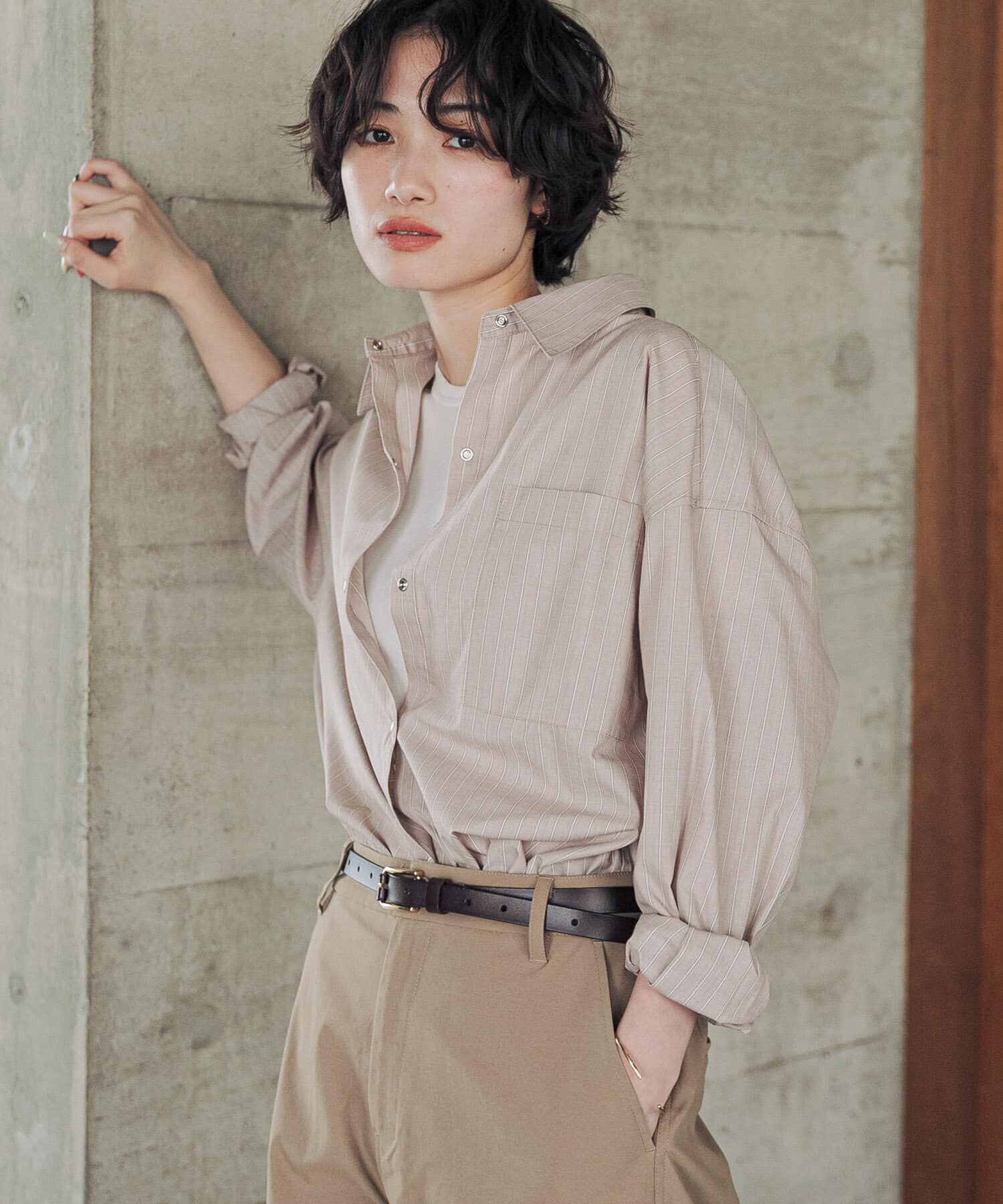 URBAN RESEARCH DOORS「『速乾/イージーケア/UVカット』『UR TECH』Aircareリングドットシャツ 26AW」|シャツ・ブラウス|