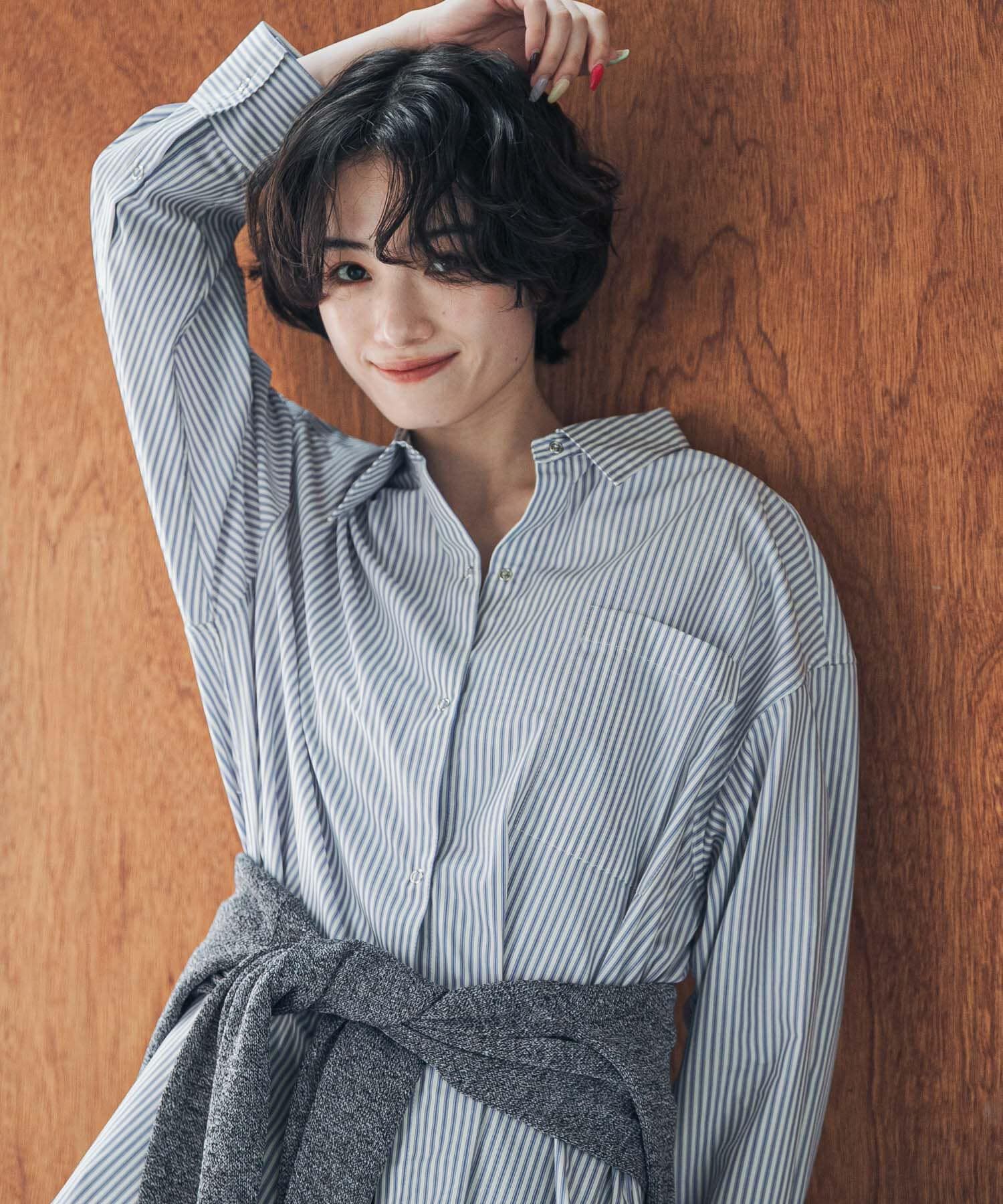 URBAN RESEARCH DOORS「『速乾/イージーケア/UVカット』『UR TECH』Aircareリングドットシャツ 26AW」|シャツ・ブラウス|