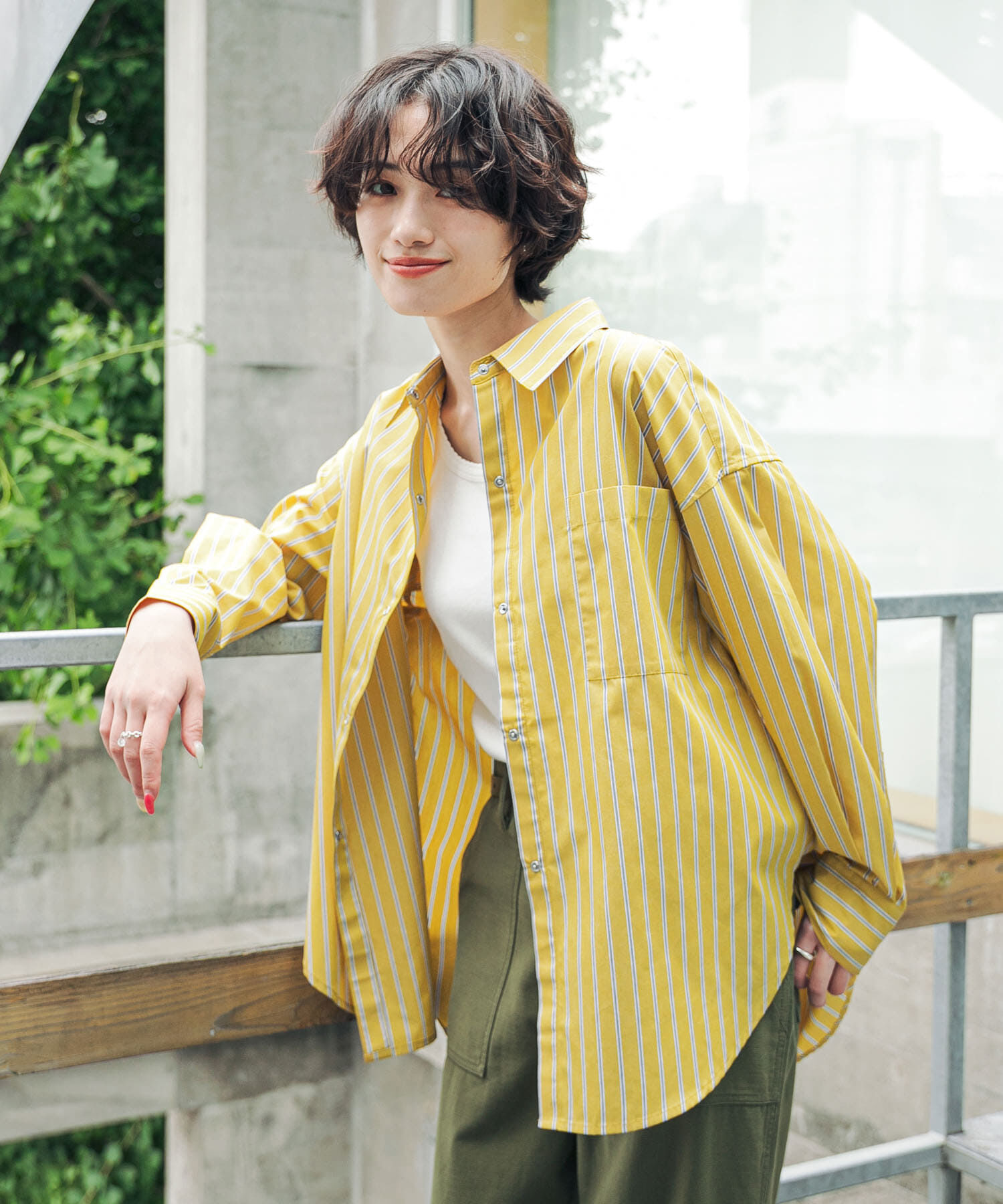 URBAN RESEARCH DOORS「『速乾/イージーケア/UVカット』『UR TECH』Aircareリングドットシャツ 26AW」|シャツ・ブラウス|