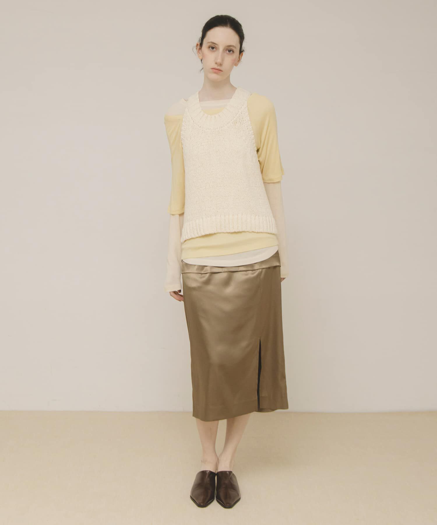 LAATO「layered color tee」|Tシャツ・カットソー|イエロー