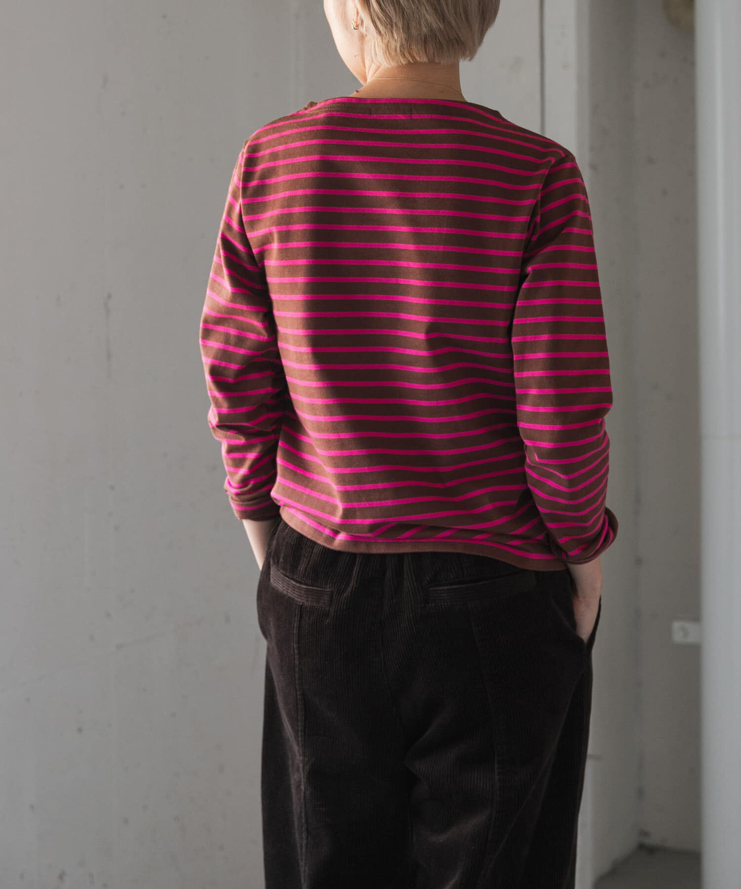 URBAN RESEARCH DOORS「FORK&SPOON　ボートネックボーダー」|Tシャツ・カットソー|