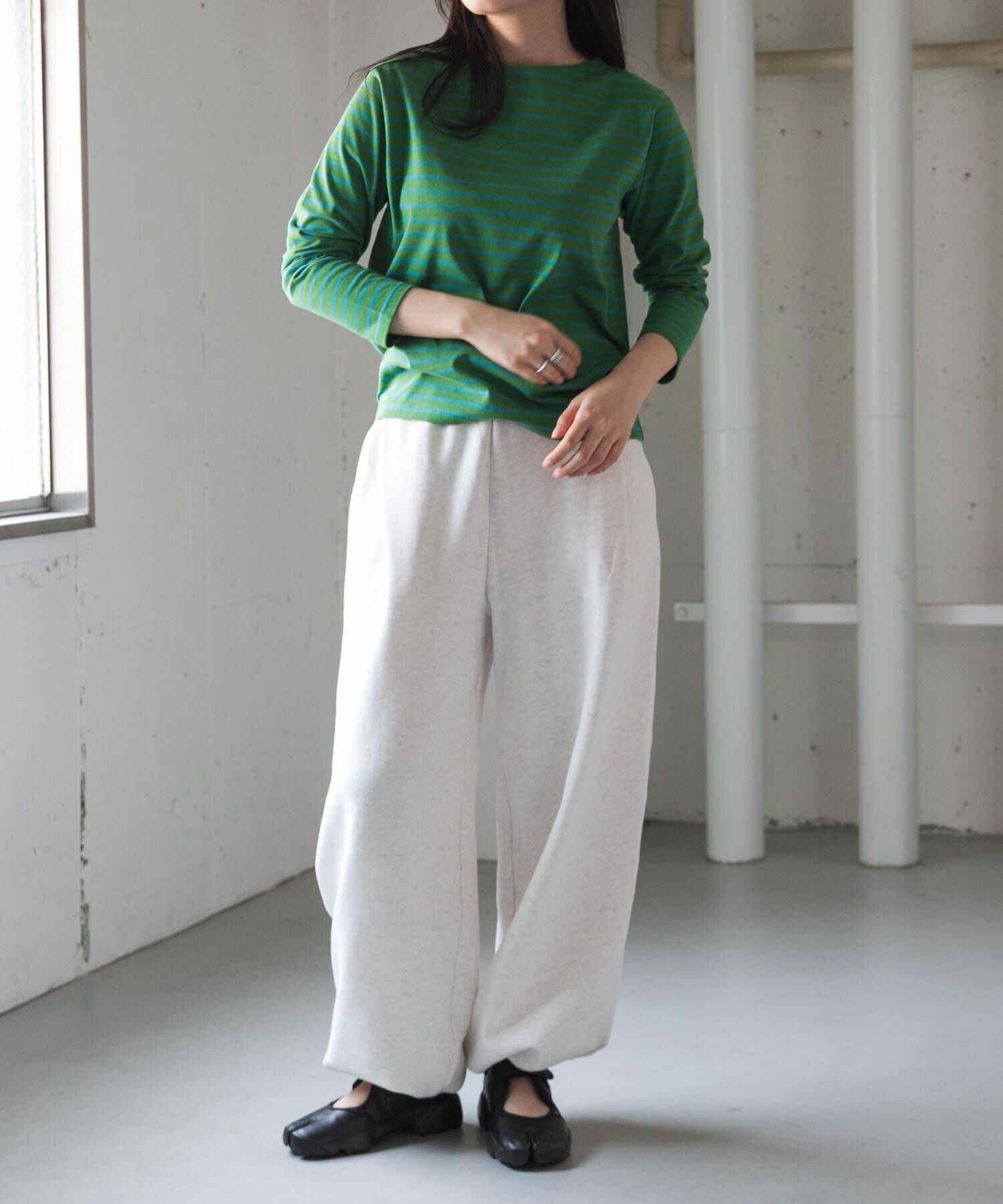 URBAN RESEARCH DOORS「FORK&SPOON　ボートネックボーダー」|Tシャツ・カットソー|