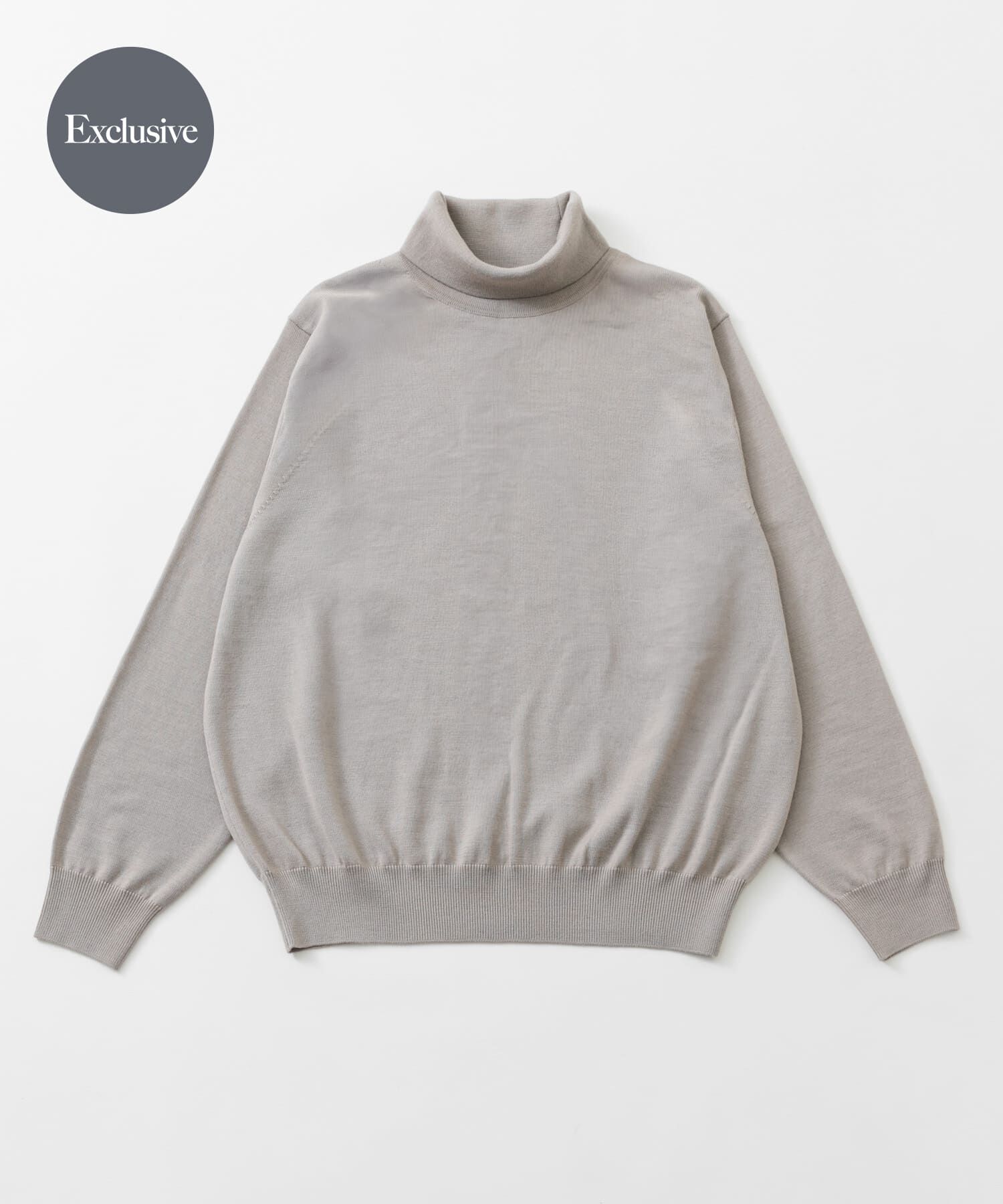 URBAN RESEARCH「『別注』crepuscule&times;URBAN RESEARCH　ハイゲージタートル」|ニット・セーター|ベージュ