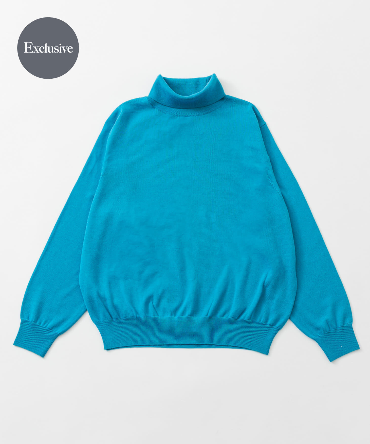URBAN RESEARCH「『別注』crepuscule&times;URBAN RESEARCH　ハイゲージタートル」|ニット・セーター|ブルー