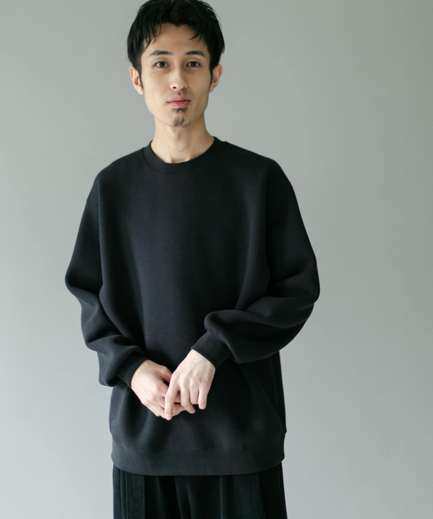 URBAN RESEARCH DOORS「スラブダンボールクルーネックロングスリーブTシャツ」|Tシャツ・カットソー|