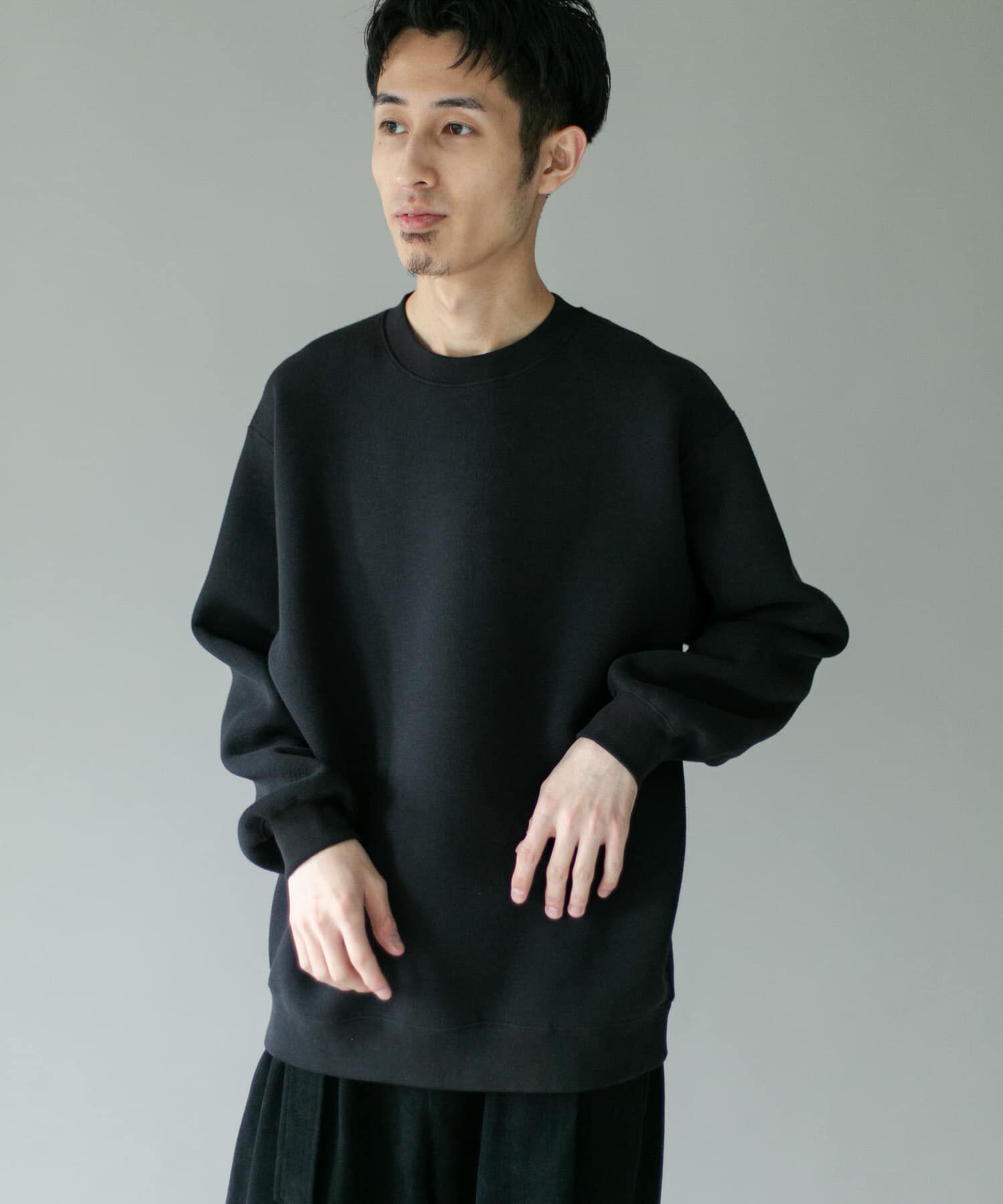 URBAN RESEARCH DOORS「スラブダンボールクルーネックロングスリーブTシャツ」|Tシャツ・カットソー|