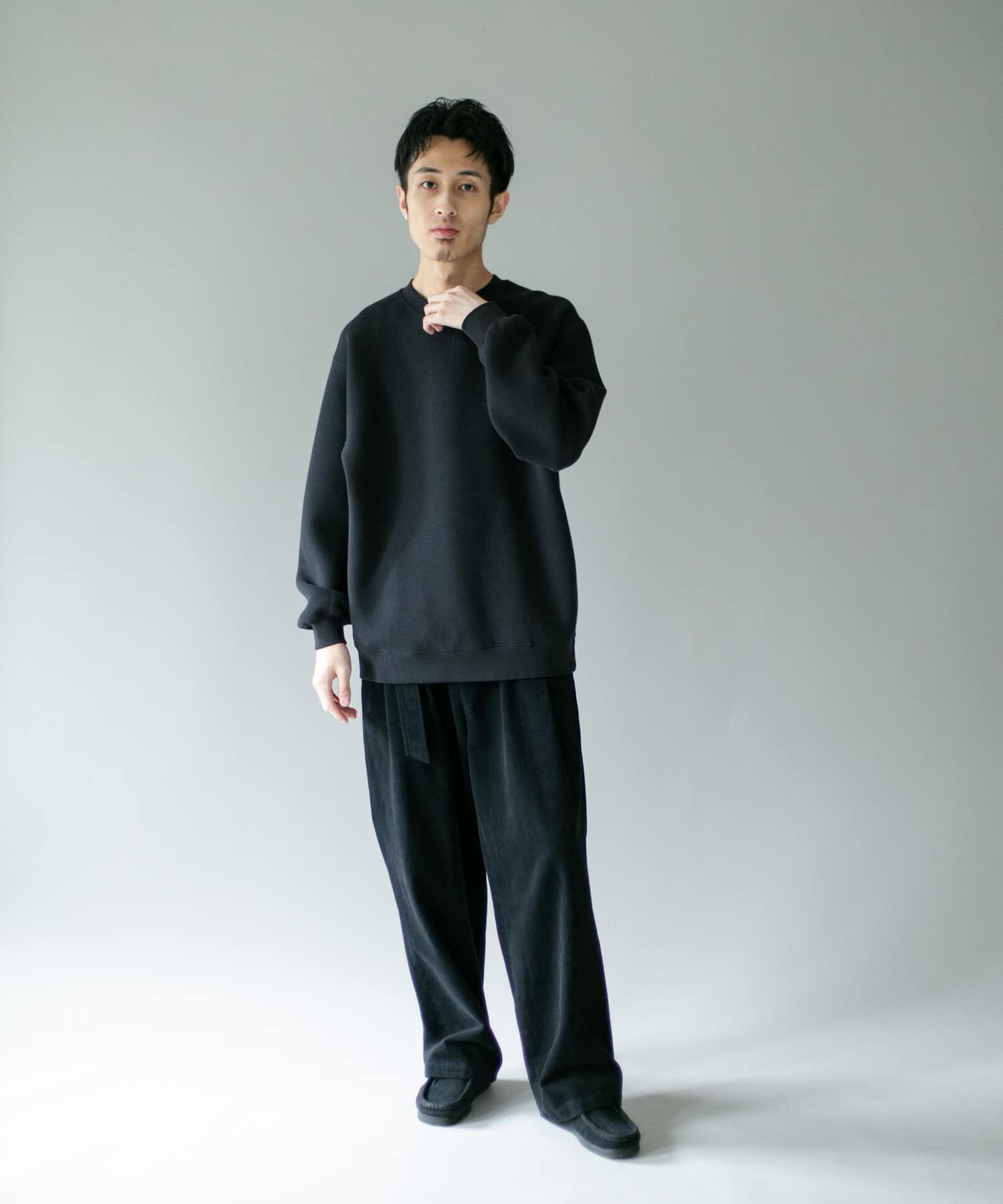 URBAN RESEARCH DOORS「スラブダンボールクルーネックロングスリーブTシャツ」|Tシャツ・カットソー|