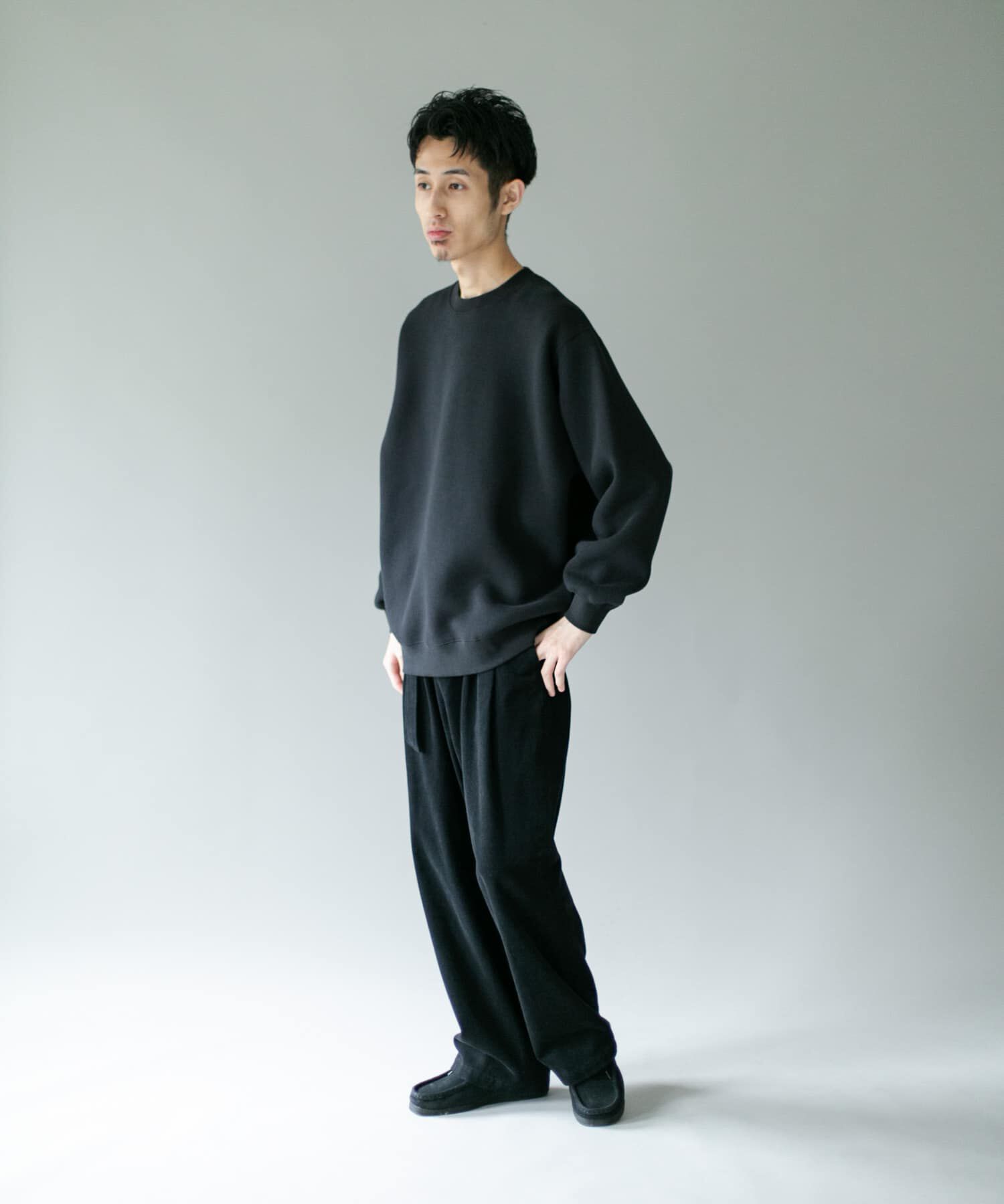 URBAN RESEARCH DOORS「スラブダンボールクルーネックロングスリーブTシャツ」|Tシャツ・カットソー|