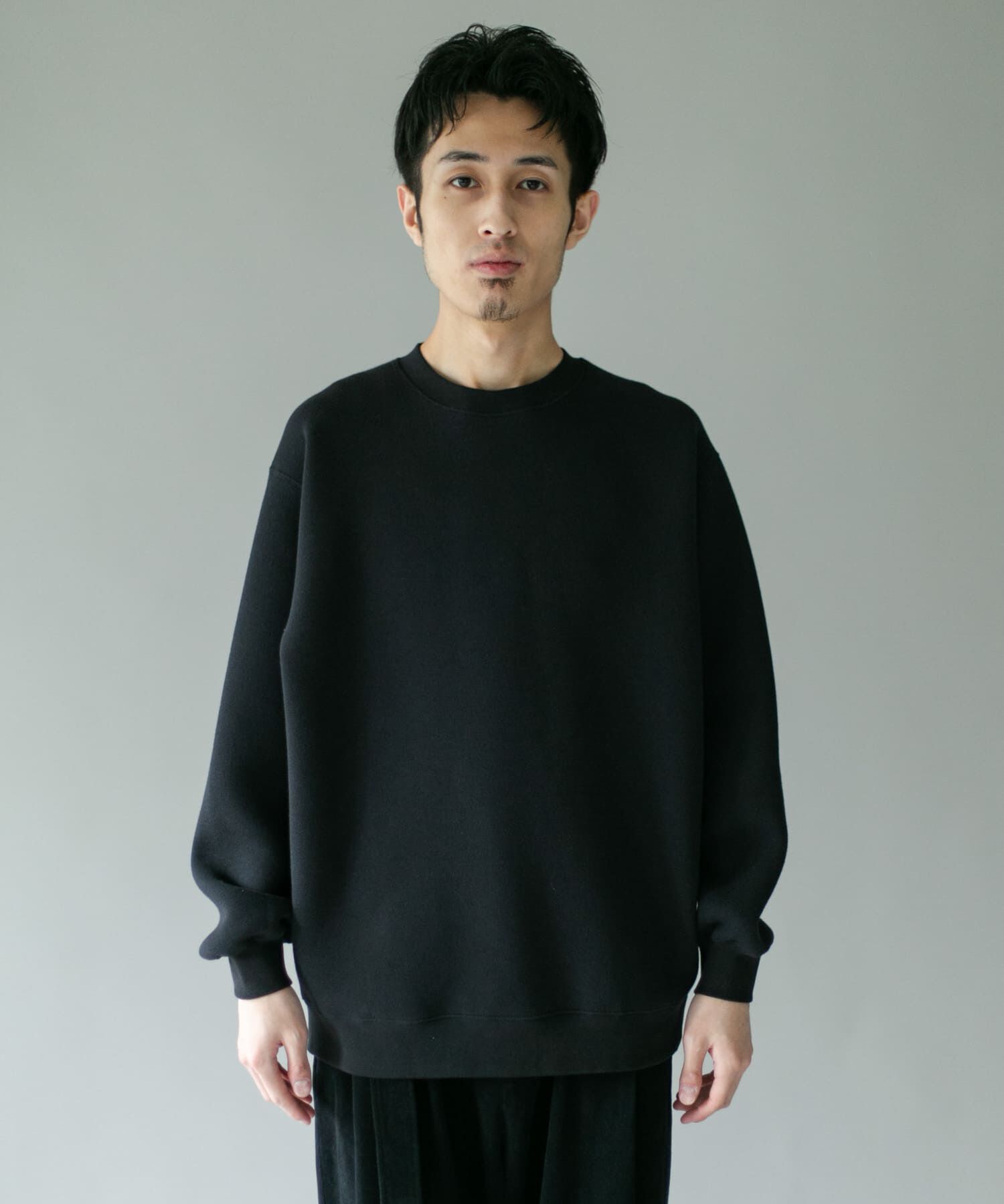 URBAN RESEARCH DOORS「スラブダンボールクルーネックロングスリーブTシャツ」|Tシャツ・カットソー|