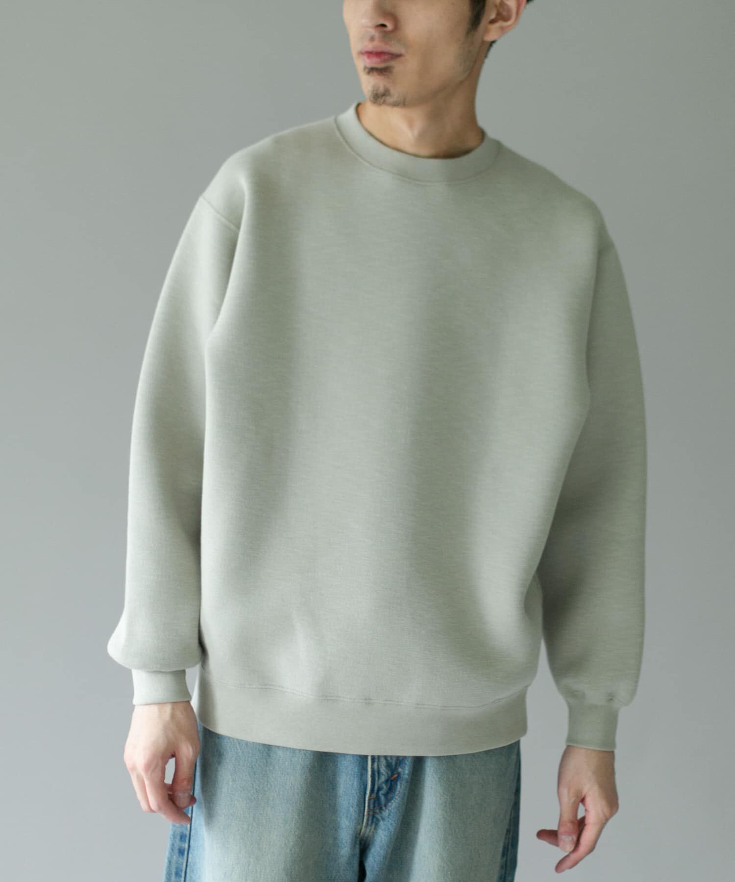 URBAN RESEARCH DOORS「スラブダンボールクルーネックロングスリーブTシャツ」|Tシャツ・カットソー|