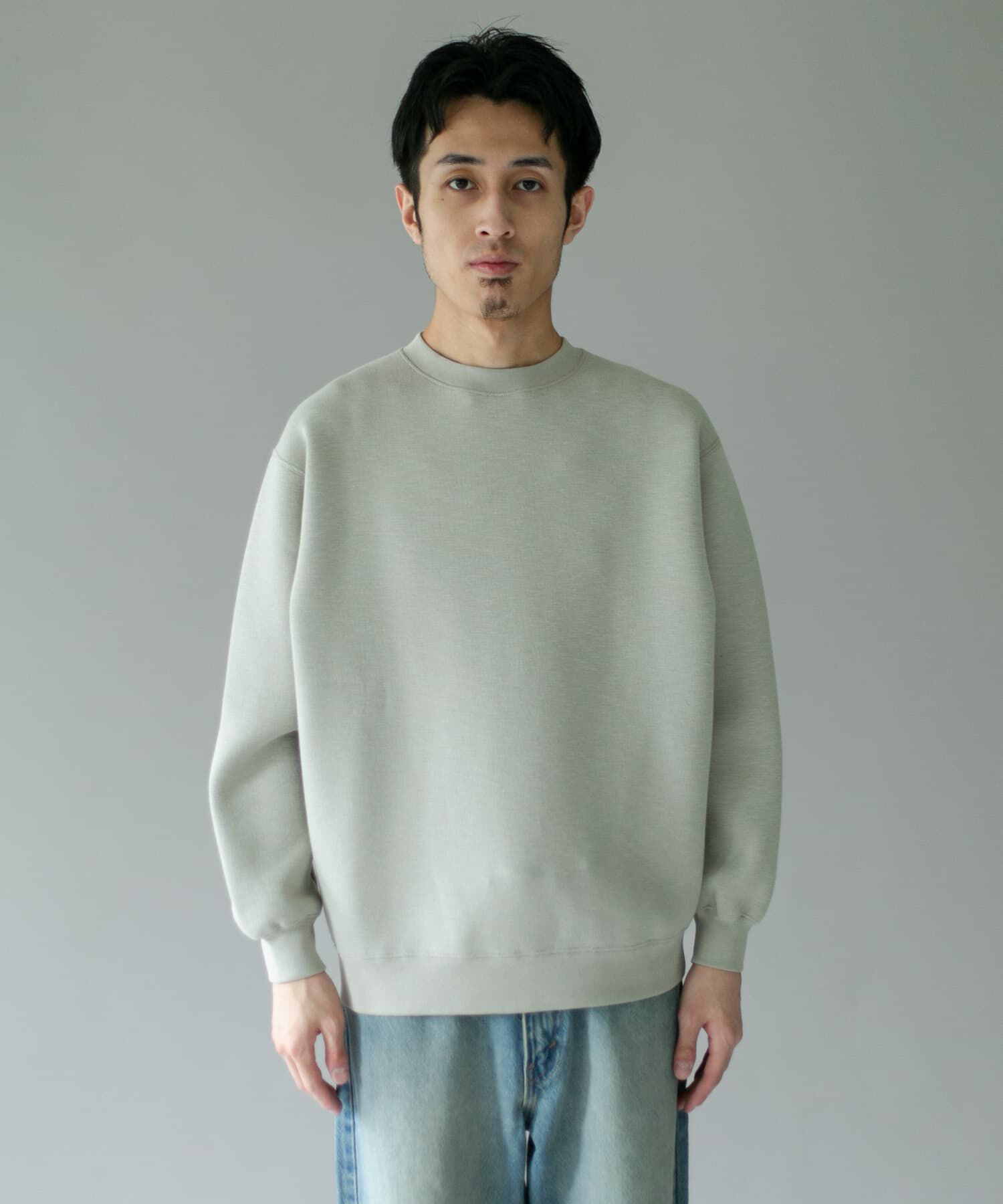 URBAN RESEARCH DOORS「スラブダンボールクルーネックロングスリーブTシャツ」|Tシャツ・カットソー|