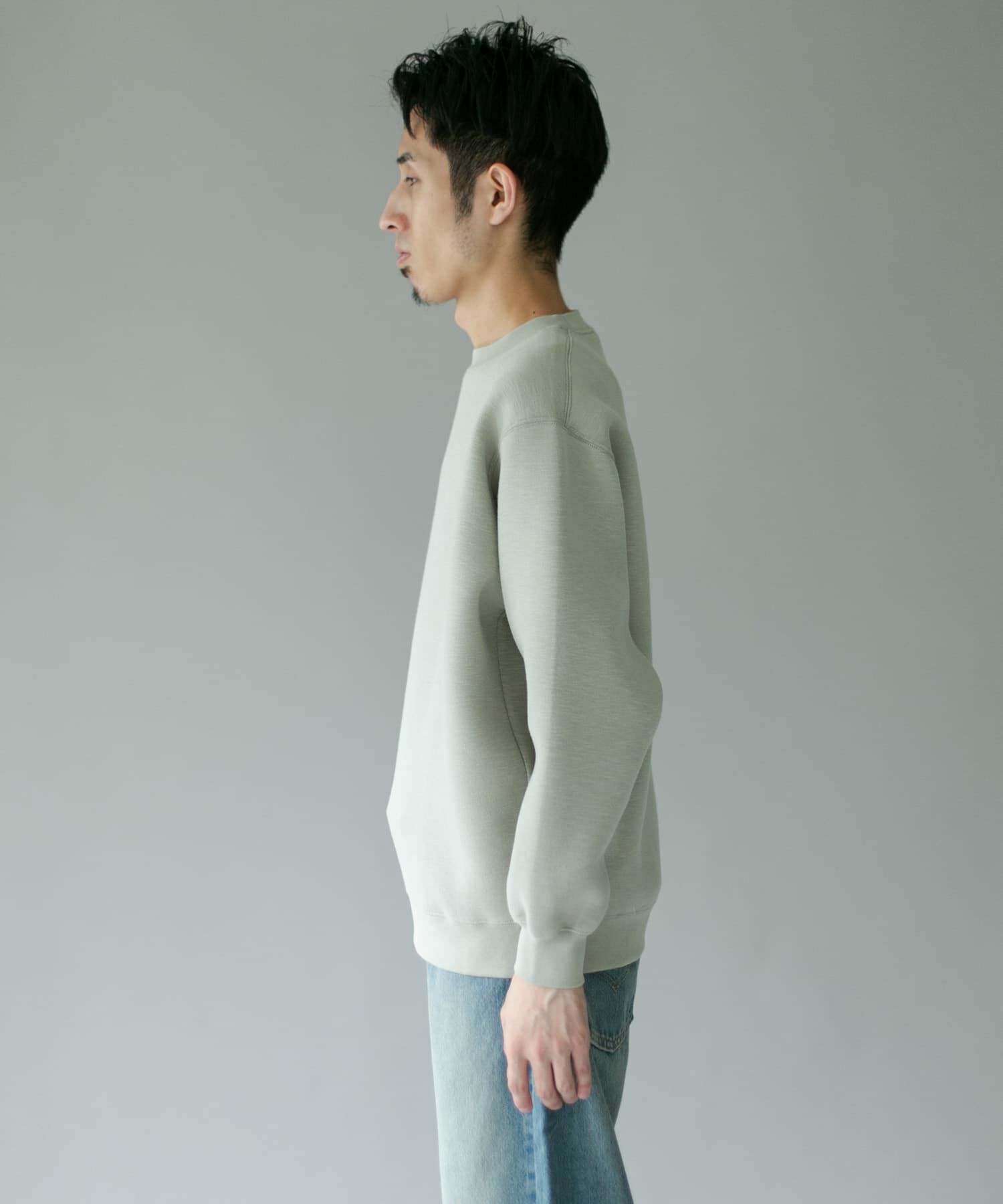 URBAN RESEARCH DOORS「スラブダンボールクルーネックロングスリーブTシャツ」|Tシャツ・カットソー|
