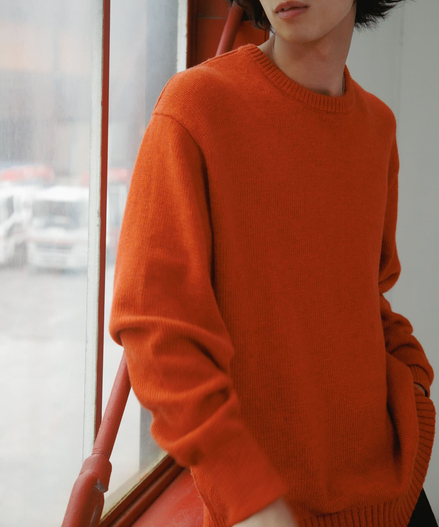 URBAN RESEARCH DOORS「Lamb Wool Crew-Neck Knit」|ニット・セーター|