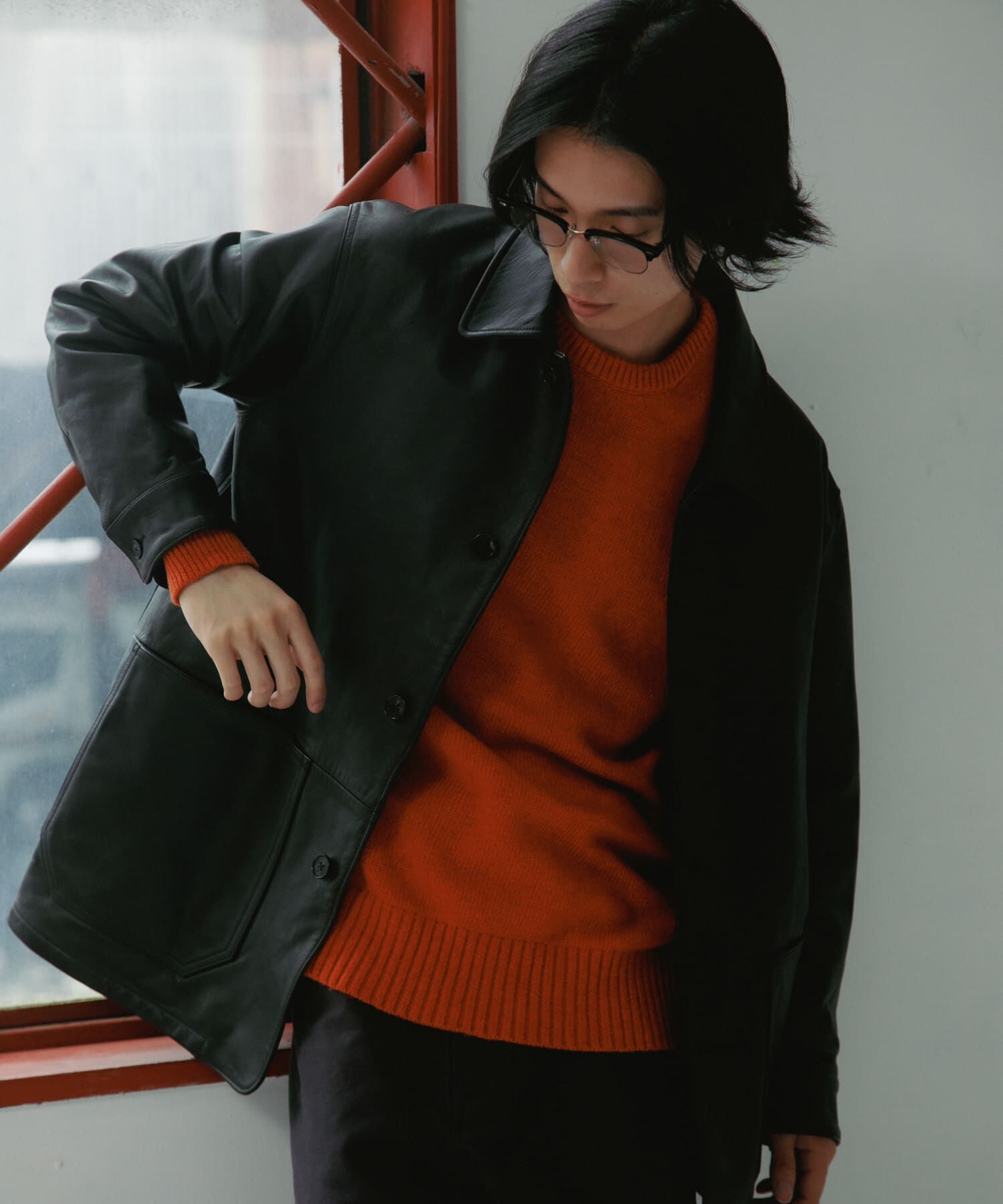 URBAN RESEARCH DOORS「Lamb Wool Crew-Neck Knit」|ニット・セーター|