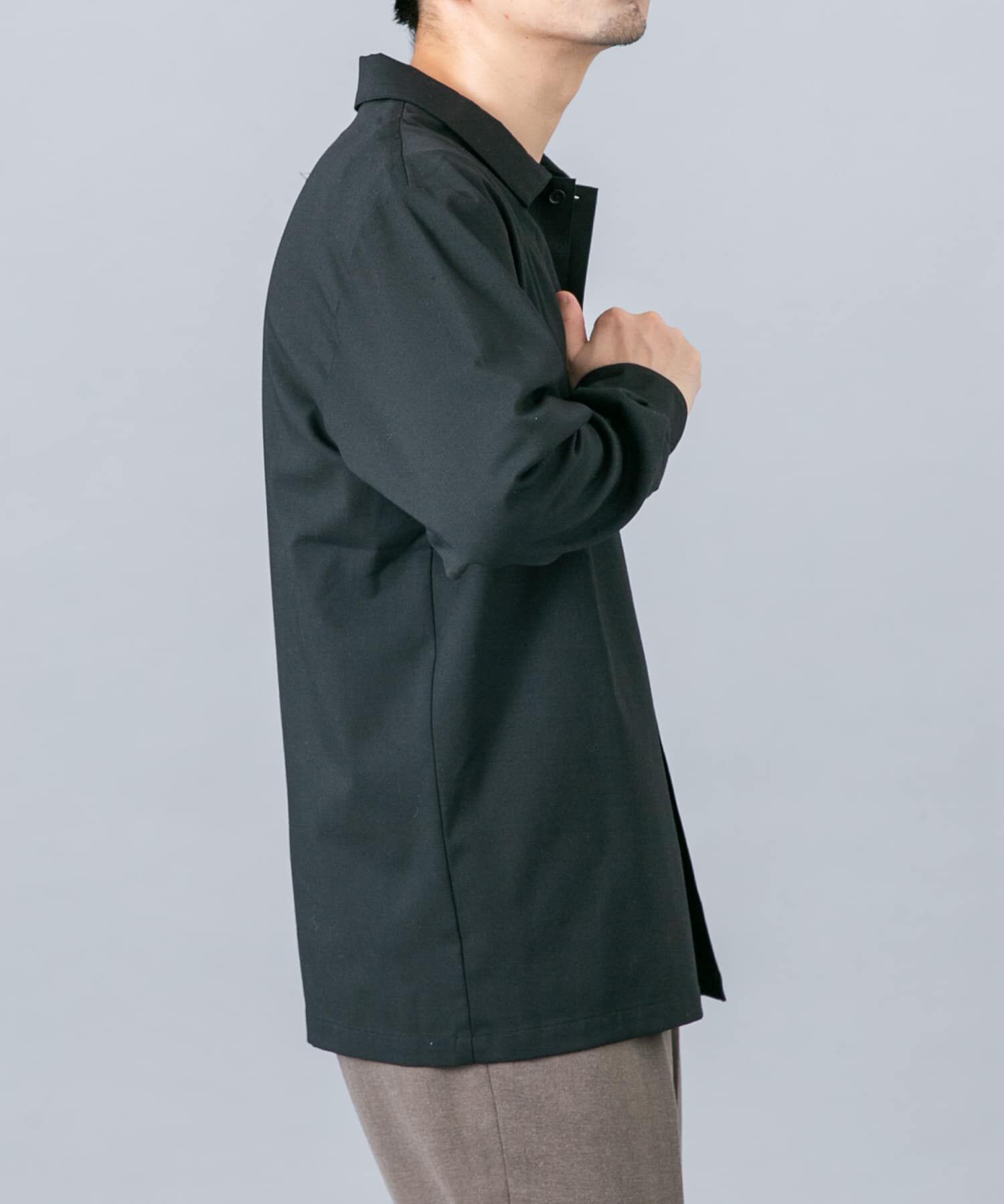 URBAN RESEARCH ROSSO「『セットアップ対応/防シワ』ストレッチウールリラックスシャツ」|シャツ・ブラウス|