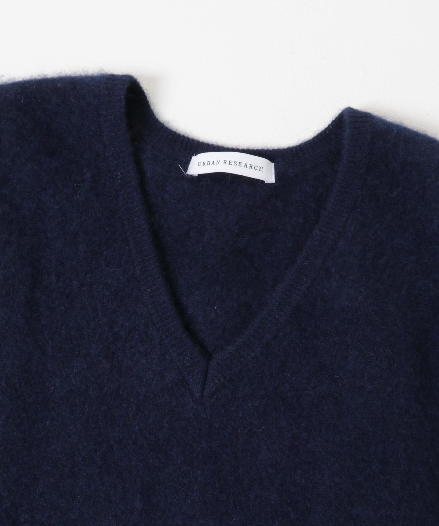 URBAN RESEARCH「FUR WOOL V-NECK KNIT」|ニット・セーター|