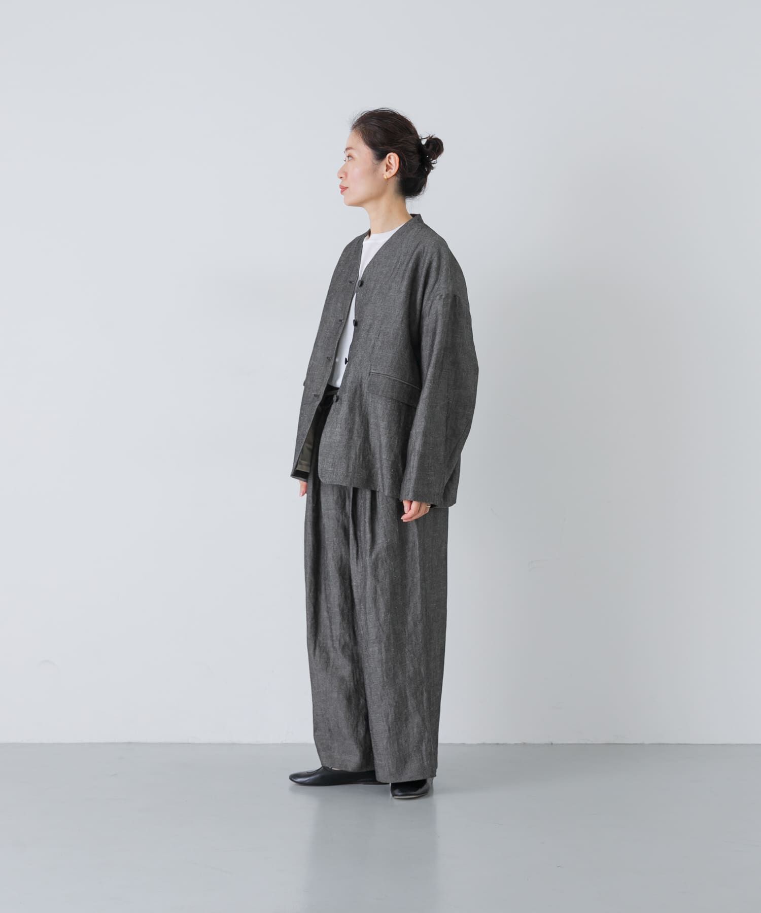 かぐれ「ウールリネンコードベルトパンツ」|その他|